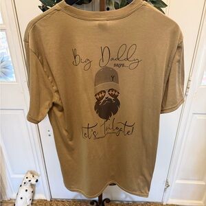NWOT Big Daddy Beard Football Tailgate Graphic Tee T Shirt  SS L